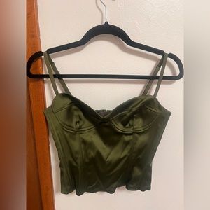 Satin corset top